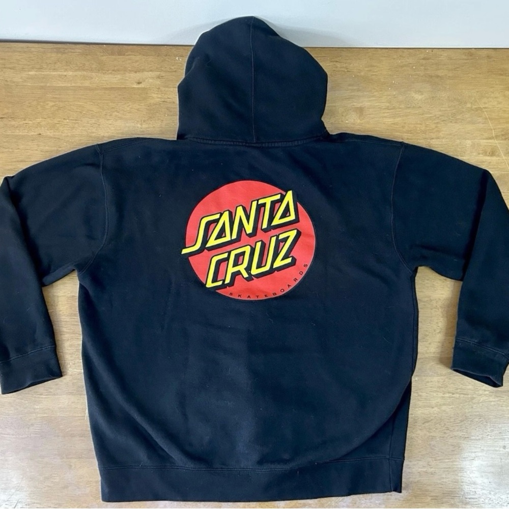 Santa Cruz Black Hoodie Sweater for Men Sz XL